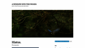 What Awindowintothewoods.com website looked like in 2020 (3 years ago)