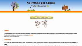 What Aurythmedessaisons.be website looked like in 2020 (3 years ago)