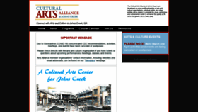 What Artsalliancejc.org website looked like in 2020 (3 years ago)