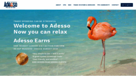 What Adessosolutions.com website looked like in 2020 (3 years ago)