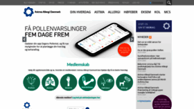 What Astma-allergi.dk website looked like in 2020 (5 years ago)