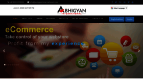 What Abhigyaninternational.com website looked like in 2020 (3 years ago)