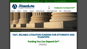 What Absolutelegalfunding.com website looked like in 2020 (3 years ago)