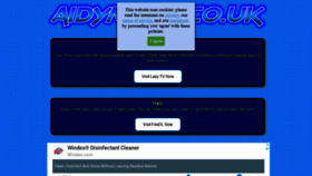 What Aidymatic.co.uk website looked like in 2020 (5 years ago)
