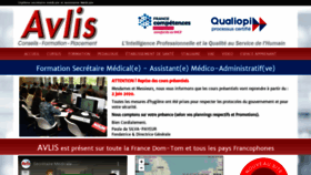 What Avlis.fr website looked like in 2020 (3 years ago)