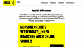 What Amnesty-jugend.de website looked like in 2020 (3 years ago)