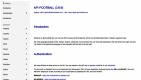 What Api-sports.io website looked like in 2020 (3 years ago)