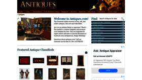 What Antiques.com website looked like in 2020 (3 years ago)