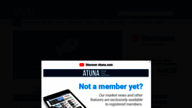What Atuna.com website looked like in 2020 (3 years ago)