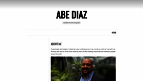 What Abediaz.com website looked like in 2020 (3 years ago)