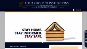 What Alphagroup.edu website looked like in 2020 (3 years ago)