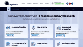 What Algotech.cz website looked like in 2020 (3 years ago)