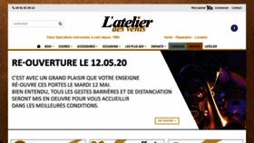 What Atelier-des-vents.com website looked like in 2020 (3 years ago)
