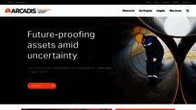 What Arcadis.com website looked like in 2020 (3 years ago)