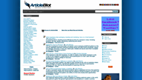 What Articleblot.com website looked like in 2020 (3 years ago)