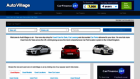 What Autovillage.co.uk website looked like in 2020 (3 years ago)
