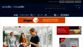 What Acadienouvelle.com website looked like in 2020 (5 years ago)