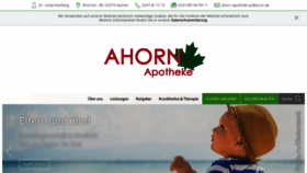 What Ahorn-apotheke-aachen.de website looked like in 2020 (3 years ago)