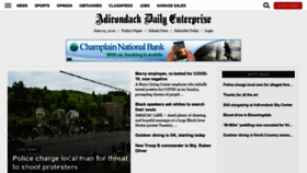 What Adirondackdailyenterprise.com website looked like in 2020 (3 years ago)