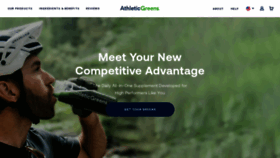 What Athleticgreens.com website looked like in 2020 (5 years ago)