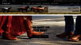 What Ariat.com website looked like in 2020 (3 years ago)