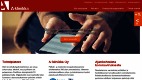 What A-klinikka.fi website looked like in 2020 (3 years ago)