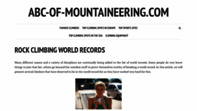What Abc-of-mountaineering.com website looked like in 2020 (3 years ago)