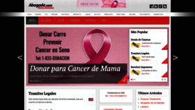 What Abogada.com website looked like in 2020 (3 years ago)