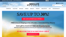 What Absolutepearls.co.uk website looked like in 2020 (3 years ago)