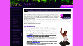 What Acaiberry.org website looked like in 2020 (3 years ago)
