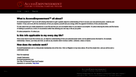 What Accessempowerment.com website looked like in 2020 (3 years ago)