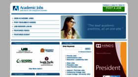 What Academicjobs.net website looked like in 2020 (3 years ago)