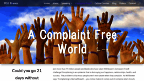 What Acomplaintfreeworld.org website looked like in 2020 (3 years ago)