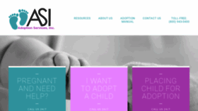 What Adoptionservices.org website looked like in 2020 (3 years ago)