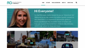 What Adventuregirl.com website looked like in 2020 (3 years ago)