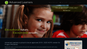 What Advancedlearners.com website looked like in 2020 (5 years ago)