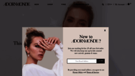 What Adornmonde.com website looked like in 2020 (3 years ago)