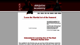 What Aikijutsuacademy.com website looked like in 2020 (3 years ago)