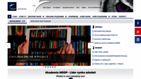 What Akademiamddp.pl website looked like in 2020 (3 years ago)