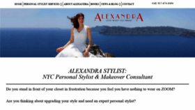 What Alexandrastylist.com website looked like in 2020 (3 years ago)