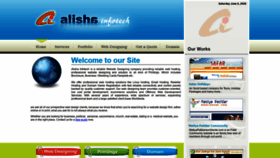 What Alishainfotech.com website looked like in 2020 (3 years ago)
