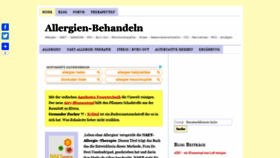 What Allergien-behandeln.de website looked like in 2020 (3 years ago)
