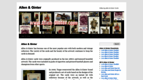 What Allen-ginter.com website looked like in 2020 (3 years ago)