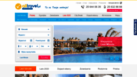 What Alltravel.pl website looked like in 2020 (3 years ago)