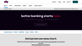 What Allybank.com website looked like in 2020 (3 years ago)