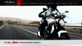 What Akmotorcycles.com website looked like in 2020 (3 years ago)