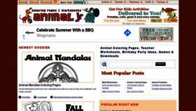 What Animaljr.com website looked like in 2020 (3 years ago)