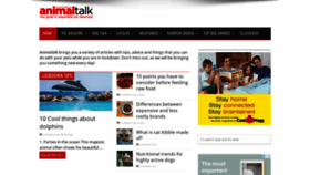 What Animaltalk.co.za website looked like in 2020 (3 years ago)