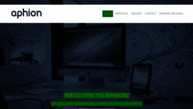 What Aphion.com website looked like in 2020 (3 years ago)