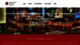 What Applause-tickets.com website looked like in 2020 (3 years ago)